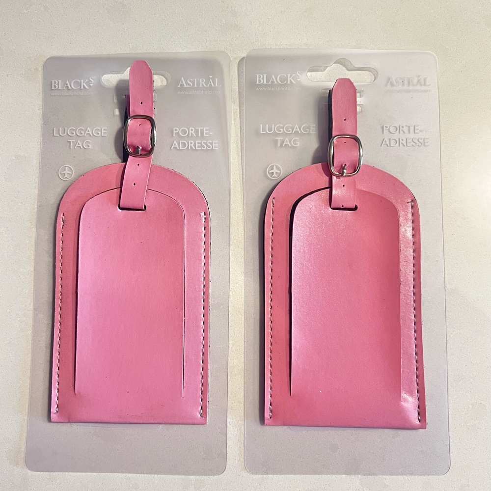 Blacks Luggage Tags Set - Pink
